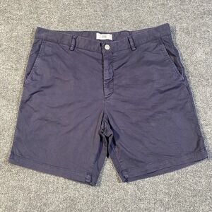 Spoke Build B Chino Casual Faded Blue Shorts Mens Size 34 Stretch Fabric Golf